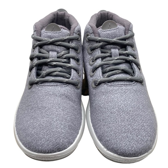 Allbirds Womens Sneakers Runner-Up Mizzle Gray Purple Mid Top Merino Wool Casual - Picture 4 of 13